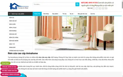 Screenshot of the avinahome.com home page