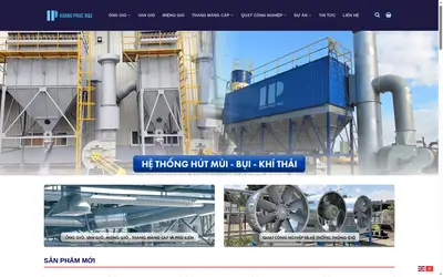 Homepage screenshot of hoangphucme.com